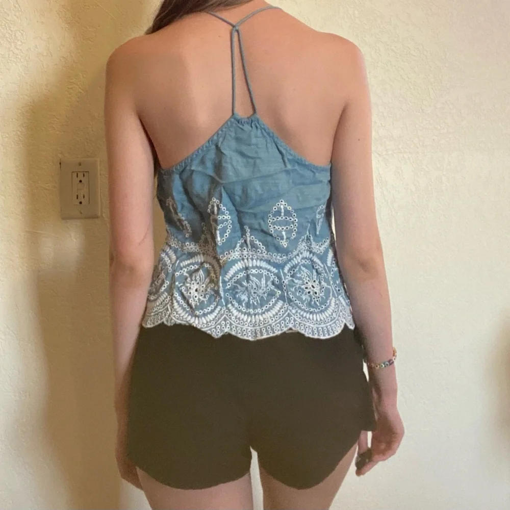 Super cute blue boho top - Picture 7 of 9